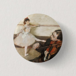 Bóton Redondo 2.54cm Edgar Degas. Lição de dança. Imigração venenosa