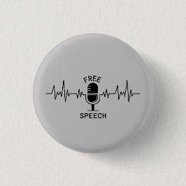 Bóton Redondo 2.54cm EKG de voz livre