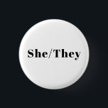 Bóton Redondo 2.54cm Ela, Eles Preferiram-Se Ao Orgulho Lgbtq Lgbt<br><div class="desc">Ela,  Eles Preferiram O Botão Lgbtq Lgbt Pride,  Pino</div>
