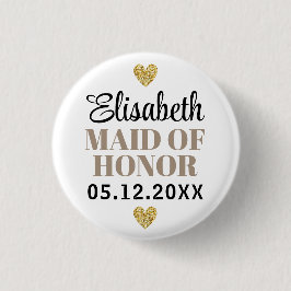 Bóton Redondo 2.54cm Élégant et Simple Pour Demoiselle D'Honneur