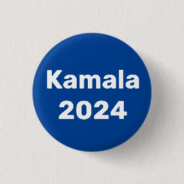 Bóton Redondo 2.54cm Eleições Presidenciais De Kamala 2024