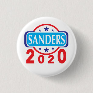 Bóton Redondo 2.54cm Eleições Sanders 2020