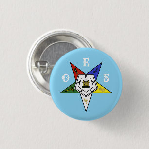 Bóton Redondo 2.54cm Emblema da Ordem da Estrela do Oriente