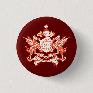 Bóton Redondo 2.54cm Emblema do Estado Sikkim - ÍNDIA