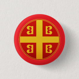 Bóton Redondo 2.54cm Emblema Imperial do Império Bizantino
