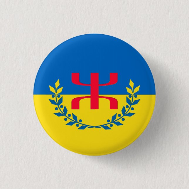 Bóton Redondo 2.54cm Emblema kabyle de Heidzer (Frente)