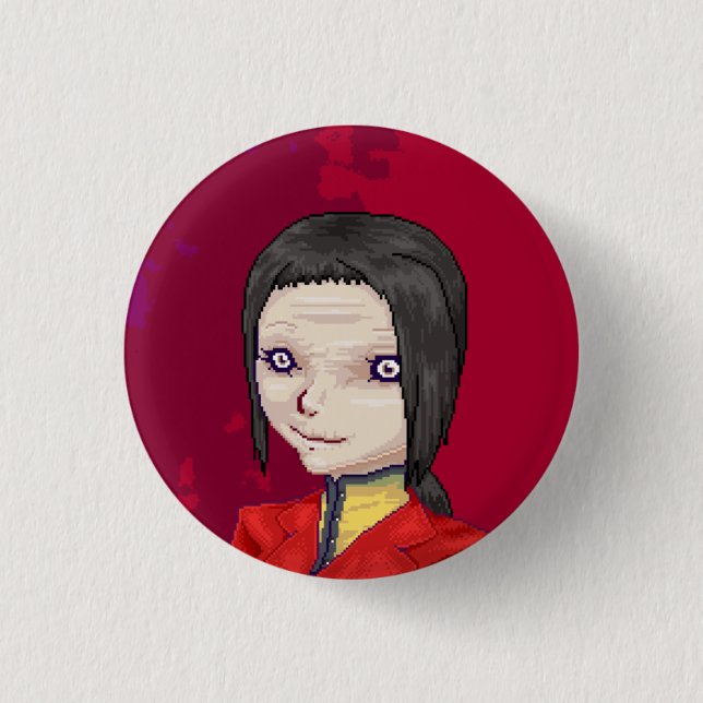 Bóton Redondo 2.54cm Emilie - pin-back pequeno (Frente)