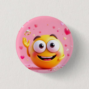 Bóton Redondo 2.54cm Emoji Engajado