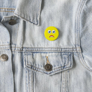 Bóton Redondo 2.54cm Emoji Scared OMG