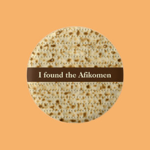 Bóton Redondo 2.54cm Encontrei o Afikomen matzo Passover