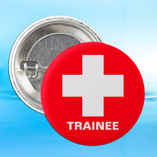 Bóton Redondo 2.54cm Enfermeiro de Treinamento e médico de primeiros s