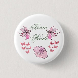 Bóton Redondo 2.54cm Equipe Bride, rosa