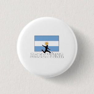 Bóton Redondo 2.54cm Equipe Nacional de Futebol da Argentina