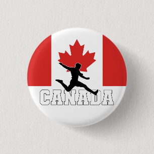 Bóton Redondo 2.54cm Equipe Nacional de Futebol do Canadá