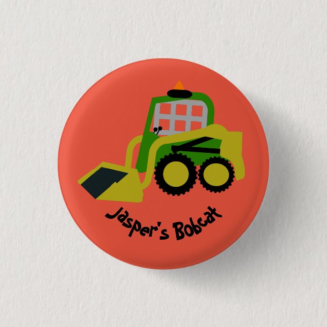 Bóton Redondo 2.54cm Escavador Bobcat (Frente)