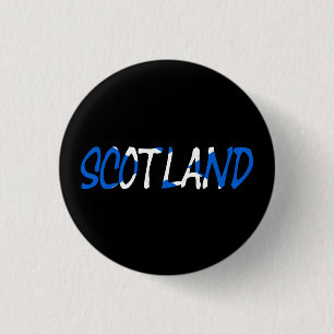 Bóton Redondo 2.54cm Escócia sobreposta à Scottish Flag pbcn