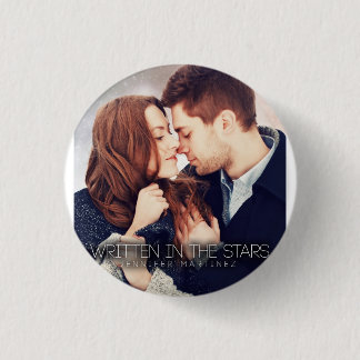 Bóton Redondo 2.54cm Escrito no botão das estrelas