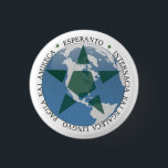 Bóton Redondo 2.54cm Esperanto<br><div class="desc">Boton esperantista</div>