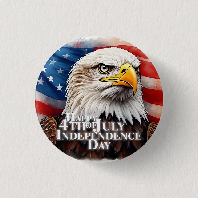 Bóton Redondo 2.54cm Espírito de Independência (Frente)