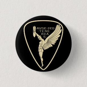 Bóton Redondo 2.54cm Esquadrão italiano do bombardeiro da força aére