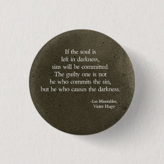 Bóton Redondo 2.54cm esquerda na escuridão