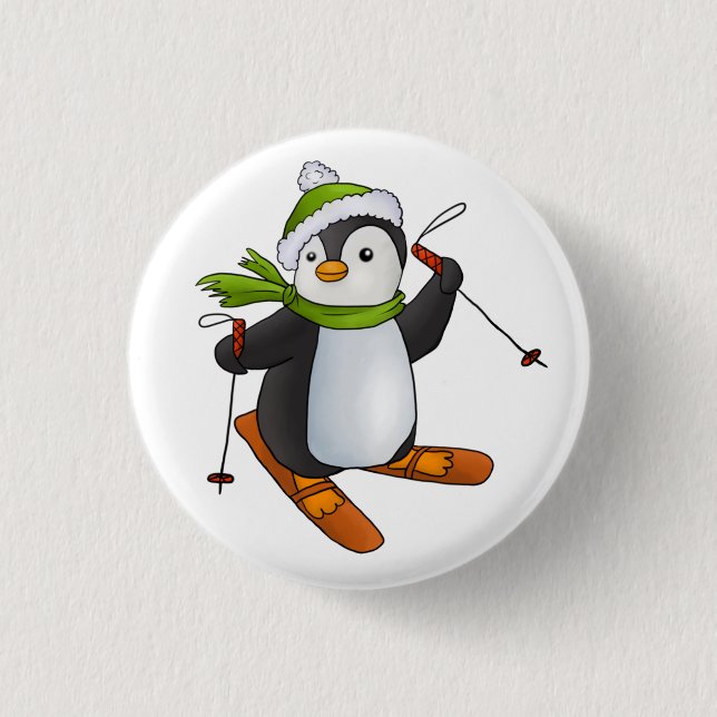 Bóton Redondo 2.54cm Esqui (Frente)