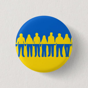 Bóton Redondo 2.54cm Estamos Na Ucrânia - Bandeira Ucraniana - Liberda