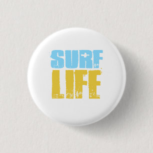 Bóton Redondo 2.54cm Estilo de Surfer de Praia do Surf Life