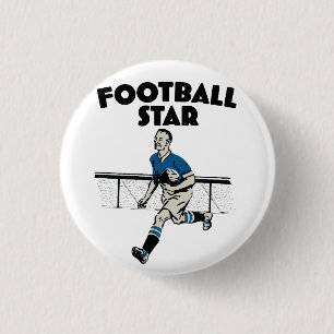 Bóton Redondo 2.54cm Estrela do Futebol