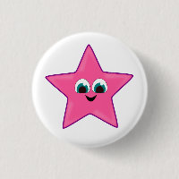 Estrela Rosa Feliz Fofa