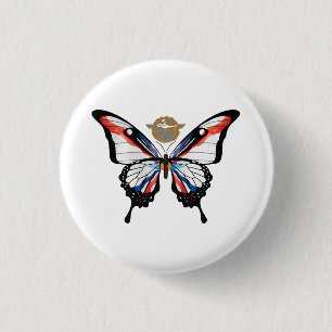 Bóton Redondo 2.54cm Etiqueta de Sinalizador da Borboleta Swallowtail A