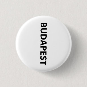 Bóton Redondo 2.54cm Eu amo Budapest