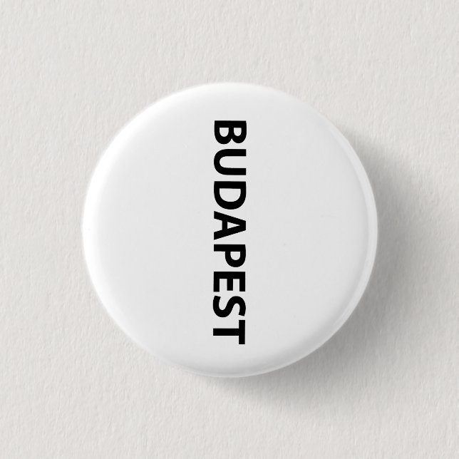 Bóton Redondo 2.54cm Eu amo Budapest (Frente)