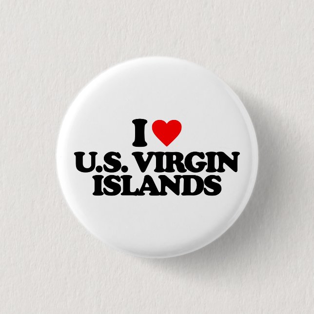BÓTON REDONDO 2.54CM EU AMO E.U. VIRGIN ISLANDS (Frente)