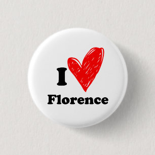 Bóton Redondo 2.54cm Eu amo Florence