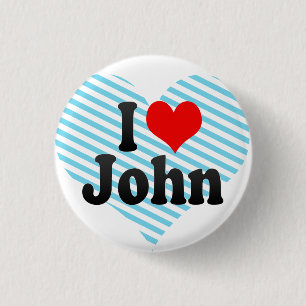 Bóton Redondo 2.54cm Eu amo John