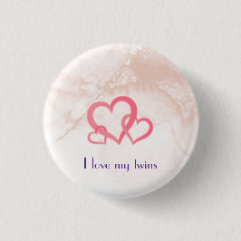 Bóton Redondo 2.54cm Eu amo meus gêmeos