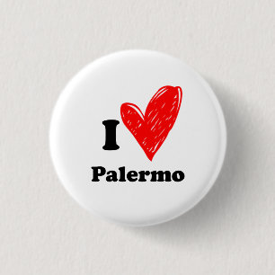 Bóton Redondo 2.54cm Eu Amo Palermo