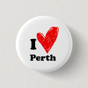 Bóton Redondo 2.54cm Eu Amo Perth