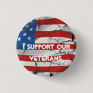 BÓTON REDONDO 2.54CM EU APOIO NOSSO PINO DE BANDEIRA AMERICANO VETERANO