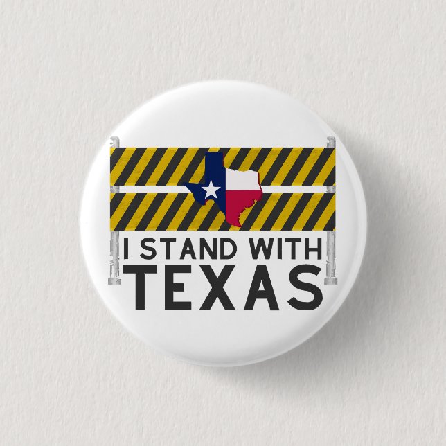 Bóton Redondo 2.54cm Eu Fico Com O Texas (Frente)