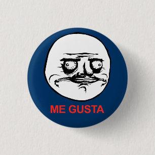 Bóton Redondo 2.54cm Eu Gusta enfrenta Meme