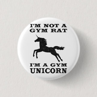 Bóton Redondo 2.54cm Eu não sou um rato que do Gym eu sou um unicórnio