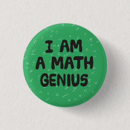 Bóton Redondo 2.54cm Eu sou um estudante de Física do Genius Matemático