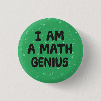 Bóton Redondo 2.54cm Eu sou um estudante de Física do Genius Matemático