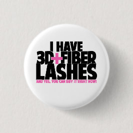 Bóton Redondo 2.54cm Eu tenho 3d + Chicotes da fibra