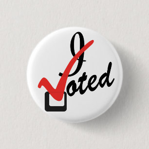 Bóton Redondo 2.54cm Eu votei