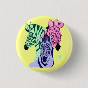 Bóton Redondo 2.54cm Eyesore da zebra