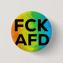 FCK AFD Cutout Regenbogen schwarz