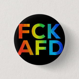 Bóton Redondo 2.54cm FCK AFD Regenbogen auf Schwarz